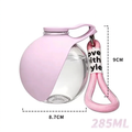 Botella rosa sin el carácter chino